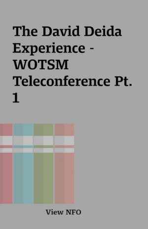 The David Deida Experience – WOTSM Teleconference Pt. 1