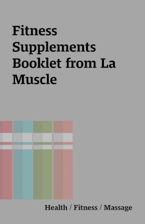 Fitness Supplements Booklet from La Muscle