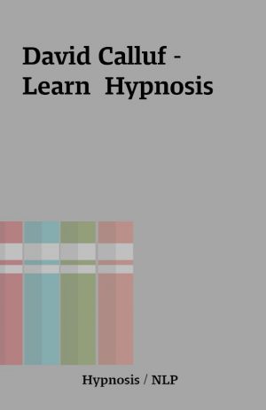 David Calluf – Learn  Hypnosis