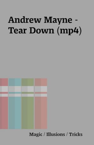 Andrew Mayne – Tear Down (mp4)