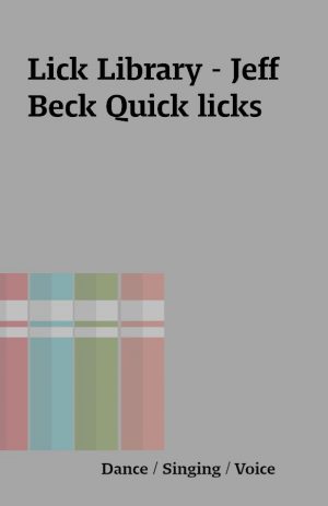 Lick Library – Jeff Beck Quick licks