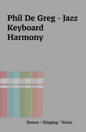 Phil De Greg – Jazz Keyboard Harmony