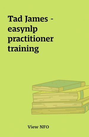 Tad James – easynlp practitioner training