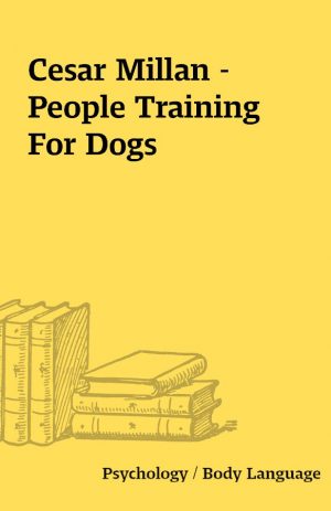 Cesar Millan – People Training For Dogs