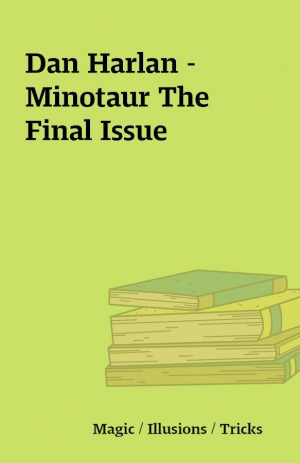 Dan Harlan – Minotaur The Final Issue