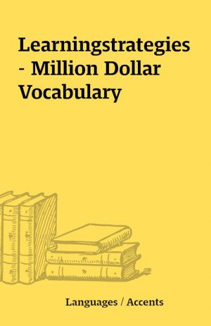 Learningstrategies – Million Dollar Vocabulary
