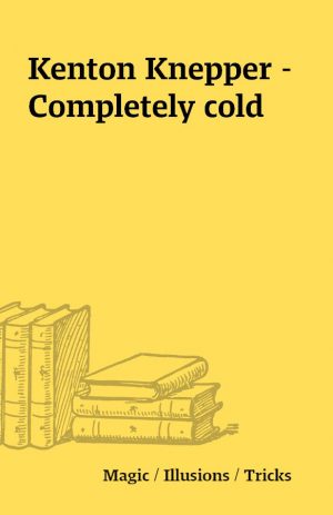 Kenton Knepper – Completely cold