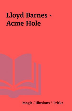 Lloyd Barnes – Acme Hole