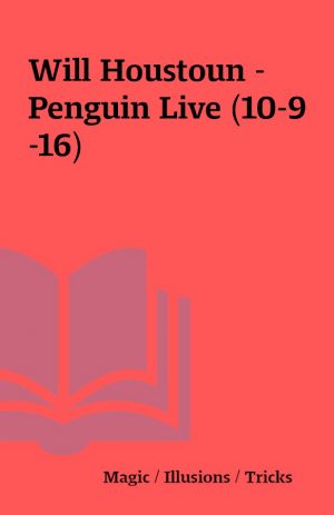 Will Houstoun – Penguin Live (10-9-16)