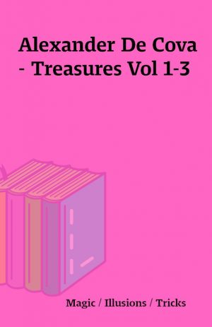 Alexander De Cova – Treasures Vol 1-3
