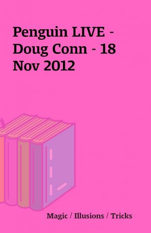 Penguin LIVE – Doug Conn – 18 Nov 2012