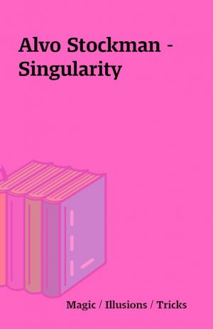 Alvo Stockman – Singularity