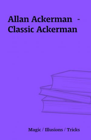 Allan Ackerman  – Classic Ackerman