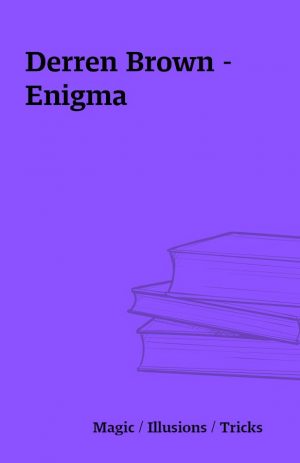 Derren Brown – Enigma