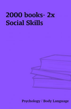 2000 books- 2x Social Skills