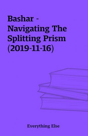 Bashar – Navigating The Splitting Prism (2019-11-16)